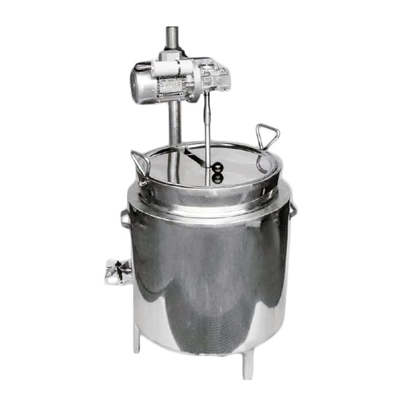 Cocedor a gas con mezclador de 200 Litros. Temperatura controlada por termostato y doble pared con aceite