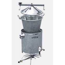 Pasteurizador de zumos de 150 a 200 litros hora con quemador de gas