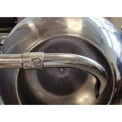 Grageadora recubridora para chocolate de 20 Kg en acero con soplador de enfriamiento.
