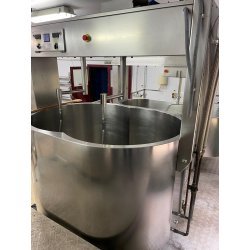 Cubas de cuajar con cuba doble cero de 100 a 8.000 litros con calentamiento a vapor, agua o eléctrico