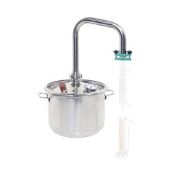 Extractor destilador de aceites esenciales para plantas, hierbas y flores de 12 lt.