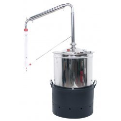Extractor destilador de aceites esenciales profesional para plantas, hierbas y flores de 125 lt.  con camisa caliente