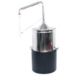 Extractor destilador de aceites esenciales profesional para plantas, hierbas y flores de 250 lt.  con camisa caliente