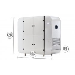 Deshidratador industrial BioMast Plus WIFI de 72 bandejas 70X50 con control de humedad y pantalla táctil programable