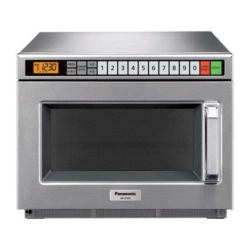 Microondas profesional Panasonic serie 60 Hz NE-17521 (18L). Voltaje para barcos o exportación.