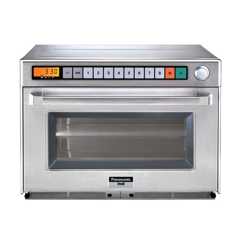 Microondas profesional Panasonic serie 60 Hz NE-2180 (44L). Voltaje para barcos o exportación.