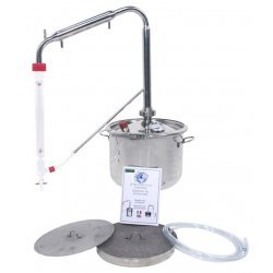 Extractor destilador de aceites esenciales para plantas, hierbas y flores de 12 lt. PLUS