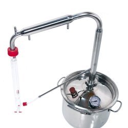 Extractor destilador de aceites esenciales para plantas, hierbas y flores de 12 lt. PLUS
