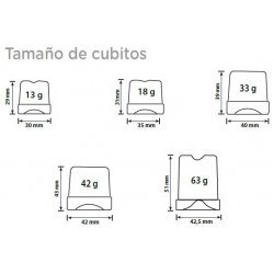 Fabricadora de hielo Brema CB 955 refrigerado por AIRE - Producción diaria 95kg de 42g
