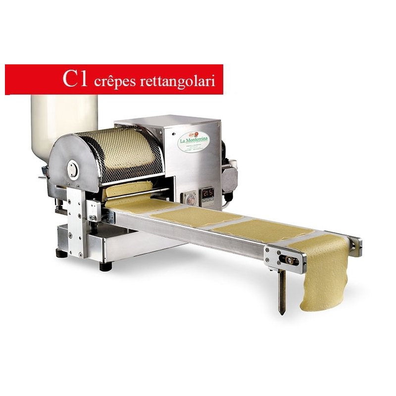 La Monferrina C1. Maquina automática para crepes cuadradas de 200 mm