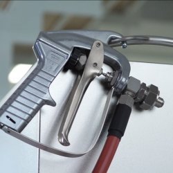 Rociadora profesional de gelatina Junior con 1 rociador caliente. Producción continua.