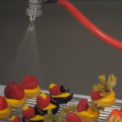 Rociadora profesional de gelatina Junior con 1 tubo caliente + 1 tubo neutro.Producción continua.