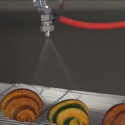 Rociadora profesional de gelatina Junior con 1 tubo caliente + 1 tubo neutro.Producción continua.