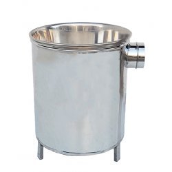 Marmita a gas de calentamiento directo con cuba extraíble y válvula de seguridad. Capacidad 91 litros