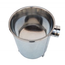 Marmita a gas de calentamiento directo con cuba extraíble y válvula de seguridad. Capacidad 142 litros