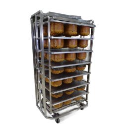 Carros giratorios especiales para Panettone de acero inoxidable para horno