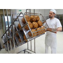 Carros giratorios especiales para Panettone de acero inoxidable para horno