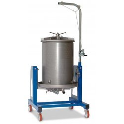 Prensa hidráulica por presion de agua 300 Lt Inox con basculación