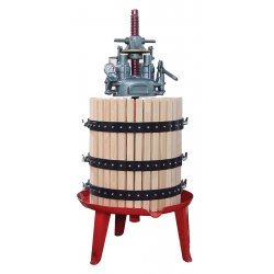 Prensa con cabezal hidráulico Capri T45 ID con jaula de madera y capacidad de 96 Lt