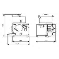 Maquina para hamburguesas refrigerada automática Minerva C/E 653R