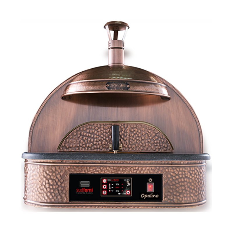 Horno eléctrico de cobre para 1 pizza de 33 Ø. Compacto pequeña producción y celiacos.