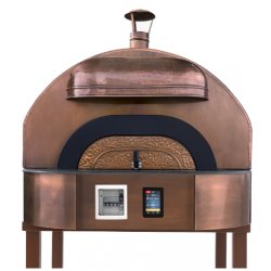 Horno eléctrico para pizza Napolitana de cobre para 4  de 33 Ø. Aprobados por la Vera Pizza Napoletana. 4 pizzas de 33 cm.