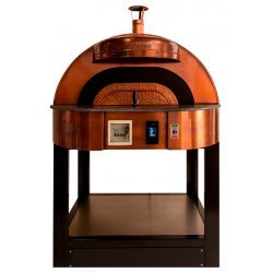 Horno de pizza eléctrico de cobre, latón o aluminio para pizza napolitana Sud Forni. Importadores oficiales
