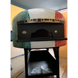 Horno estático para pizza Napolitana a leña, gas, pellets o combinado. Mosaico Italia