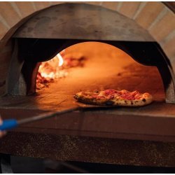 Horno estático para pizza Napolitana a leña, gas, pellets o combinado. Mosaico jaspe