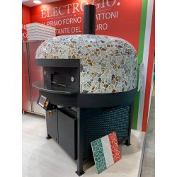 Horno estático para pizza Napolitana a leña, gas, pellets o combinado. Mosaico jaspe