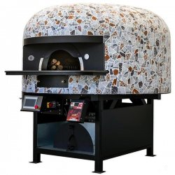 Horno estático para pizza Napolitana a leña, gas, pellets o combinado. Mosaico jaspe