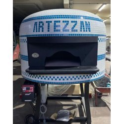 Horno estático para pizza Napolitana a leña, gas, pellets o combinado. Mosaico azurro
