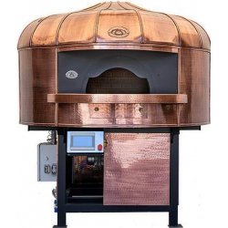 Horno rotativo para pizza Napolitana a leña, gas, pellets o combinado. Cobre Imperial