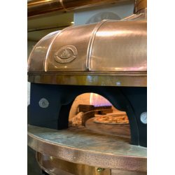 Horno rotativo para pizza Napolitana a leña, gas, pellets o combinado. Cobre Imperial