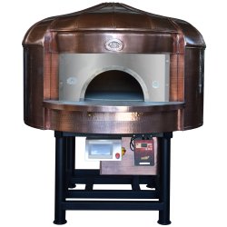 Horno rotativo para pizza Napolitana a leña, gas, pellets o combinado. Cobre tradicion