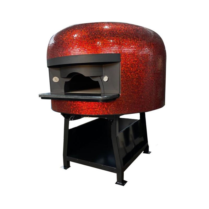 Horno estático para pizza Napolitana a leña, gas, pellets o combinado. Mosaico Rojo