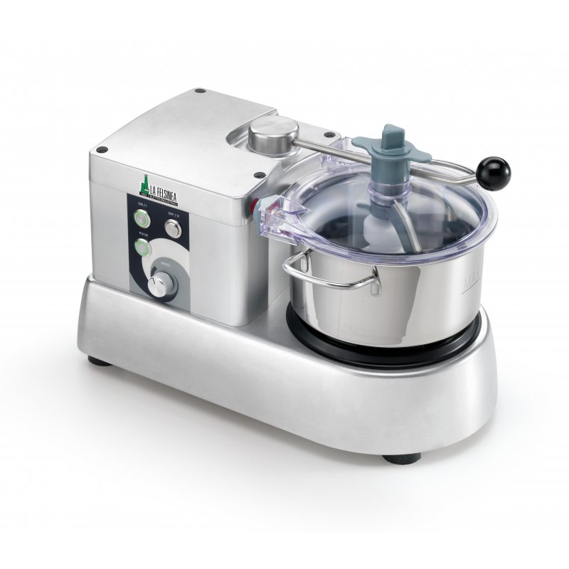 Cutter profesional de 3,3 lt con variador de velocidad estabilizado y rascador manual C4 EVO VT