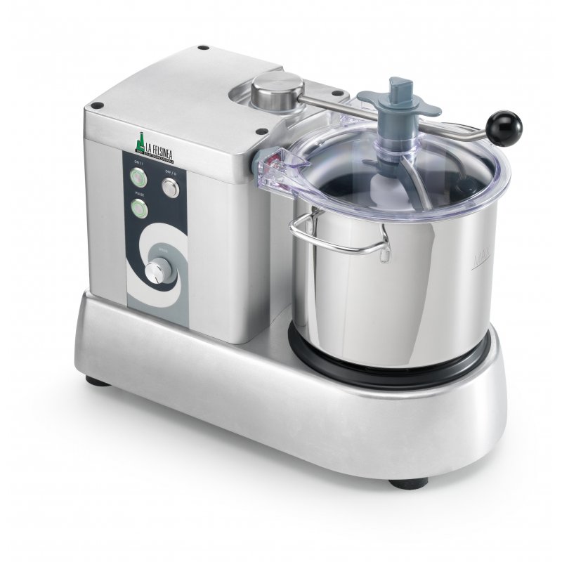 Cutter profesional de 5,3 lt con variador de velocidad estabilizado y rascador manual C6 EVO VT