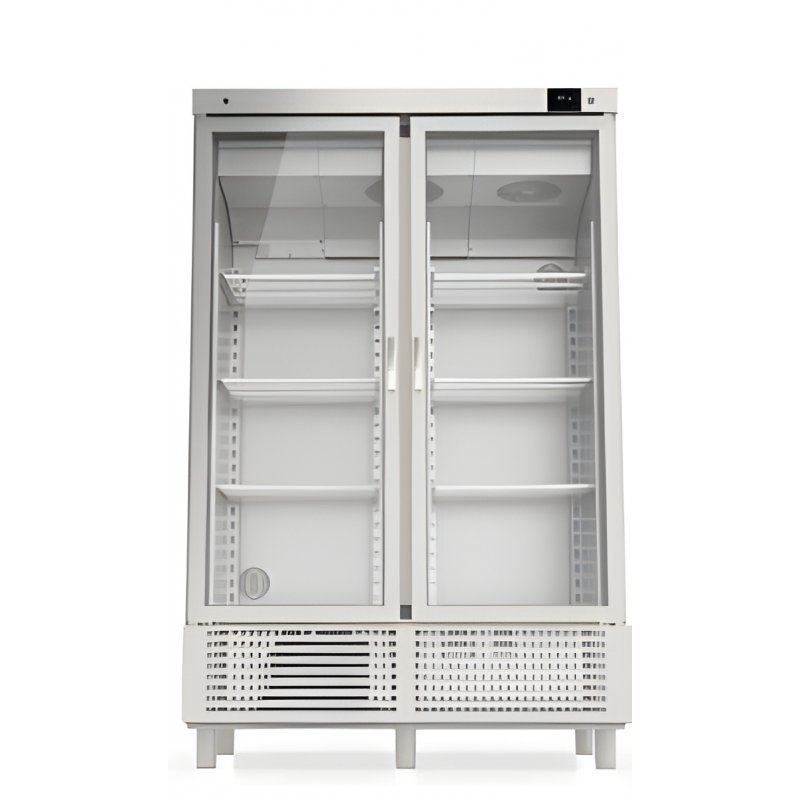 Armario de curación y secado para charcutería de 1201 litros con puerta de cristal