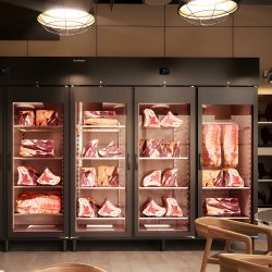 Armario expositor para maduración de carne de 2 estantes y 320 Litros