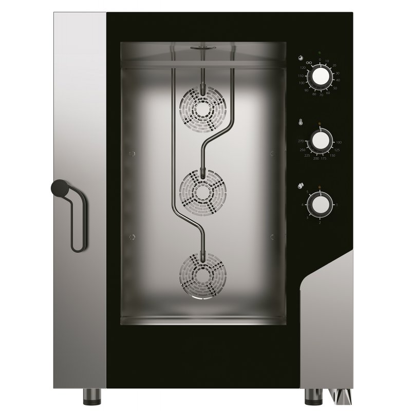 Horno de convección a Gas con vapor MKF1016GS para 10 bandejas de 60x40 o GN1/1
