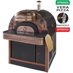 Horno de pizza eléctrico de cobre, latón o aluminio para pizza napolitana Sud Forni. Importadores oficiales