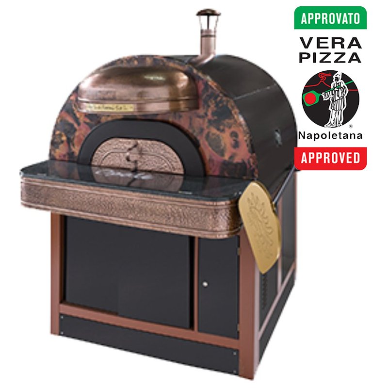 Horno eléctrico para pizza Napolitana Cobre Bruñido. Aprobados por la Vera Pizza Napoletana. De 5, 7 o 9 pizzas de 33 cm.