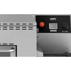Horno de cinta para pizza OEM Tunnel ventilado TLV80 Digital cinta 80 cm