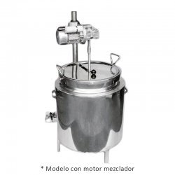 Marmita a gas de calentamiento directo con cuba extraíble y válvula de seguridad. Capacidad 200 litros