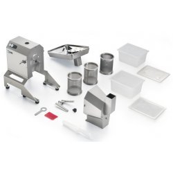 Colador automático, despulpadora, deshuesadora para alimentos de sobremesa. Producción 80 Kg/h