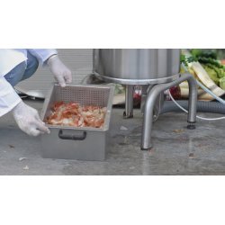 Pelador de cebollas industrial con filtro para residuos - Capacidad 30 kg