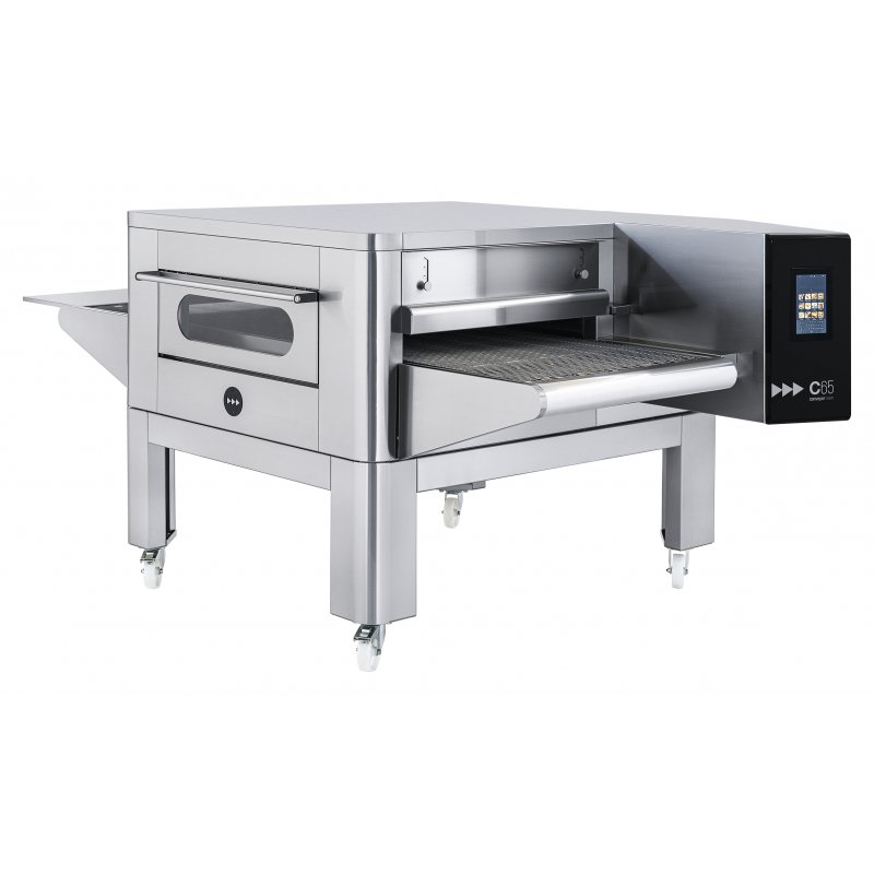 Horno de pizza de cinta o túnel a gas Prismafood C80G con pantalla táctil