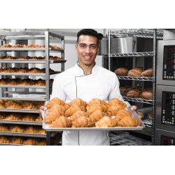 Maquina formadora de croissant (cruasán - medias lunas) en linea de sobremesa RP253M