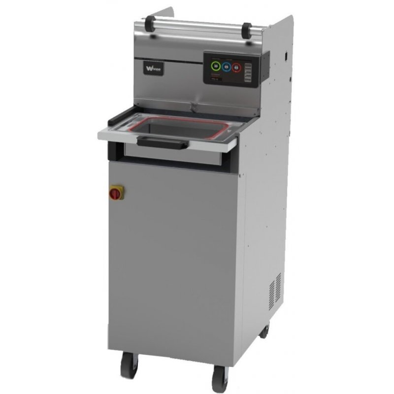 Termoselladora de barquetas con vacío VGA 43-25 Carrellata con gas alimentario